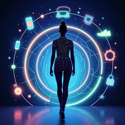 Free Digital Human Interface Image - Futuristic, Technology, Silhouette ...