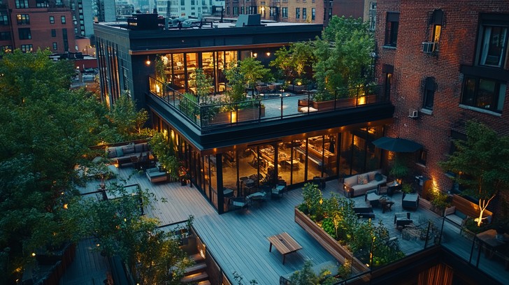 A closer look at Rooftop Dinners In City Loft