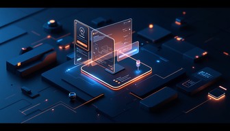Free Floating Digital Interface Image - Interface, Holographic, Minimal ...