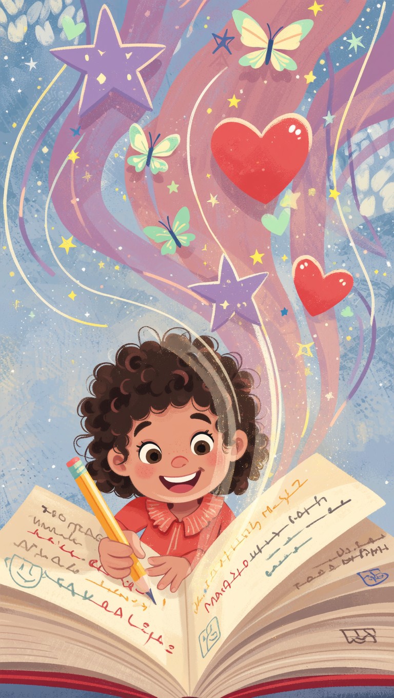 Writing Magic Image Free Writing Creates Magic Image - Illustration, Child, Writing ...