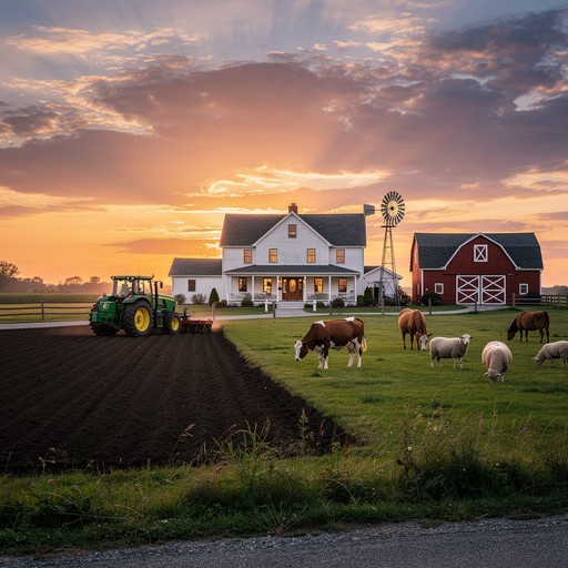 Small Rural Estates Free Rural Estate Sunset Image - Farmhouse, Estate, Sunset | Download ...