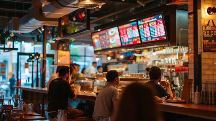 Free Bustling Food Counter Image - Restaurant, Counter, Customers ...