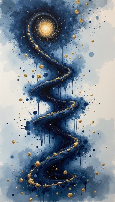 Free Indigo Vortex Rising Image - Spiral, Indigo, Watercolor | Download ...