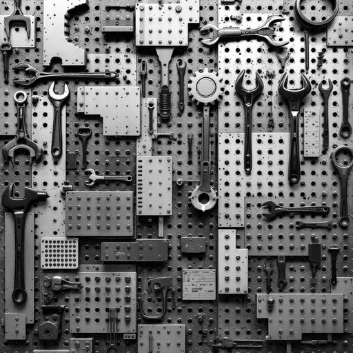 Standard Tools Grid Free Industrial Tool Grid Image - Industrial, Metallic, Pegboard ...