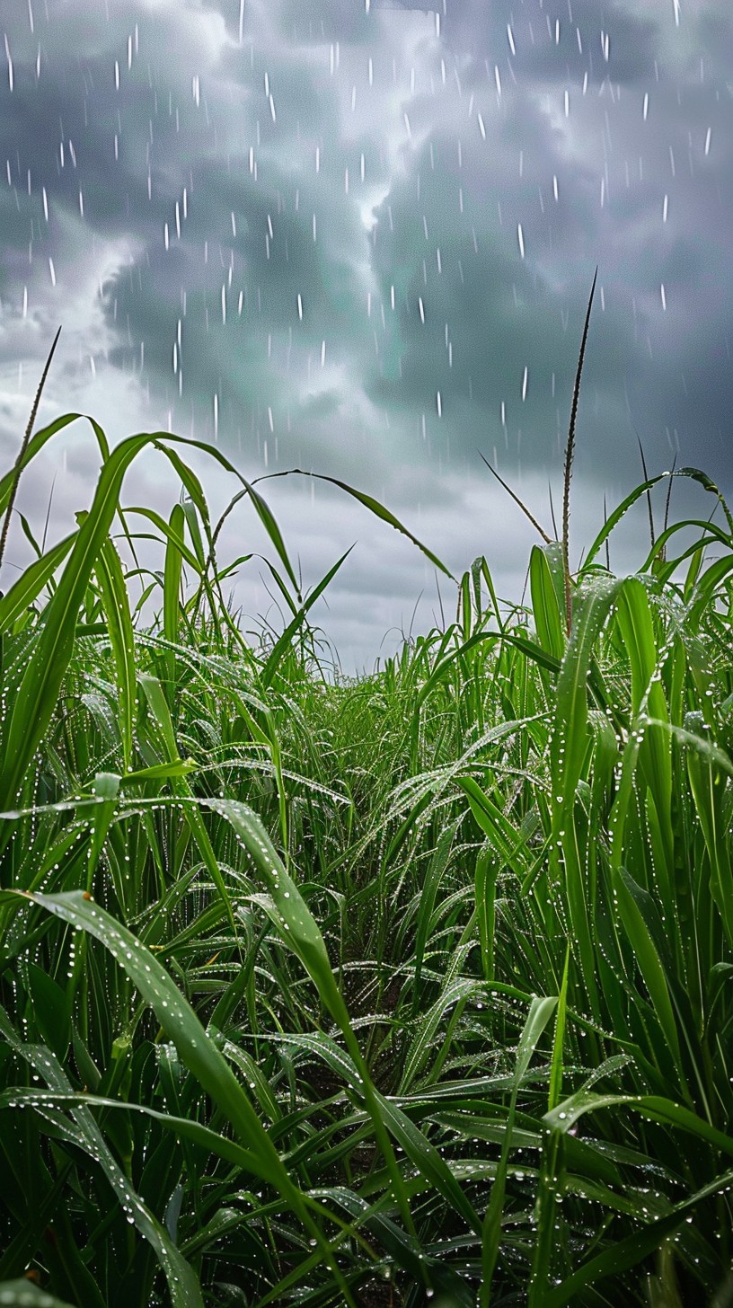 Grassland Raining Free Rainy Grass Field Image - Rain, Grass, Clouds | Download at StockCake