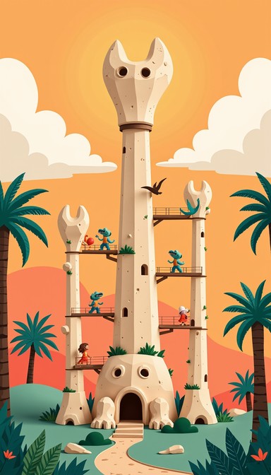Free Bone Tower Rising Image - Dinosaur, Fossil, Bones | Download at ...
