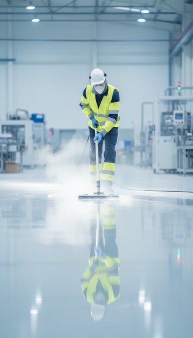 Clean Machine Work Area Free Industrial Floor Cleaning Image - Worker, Warehouse, Cleaning ...