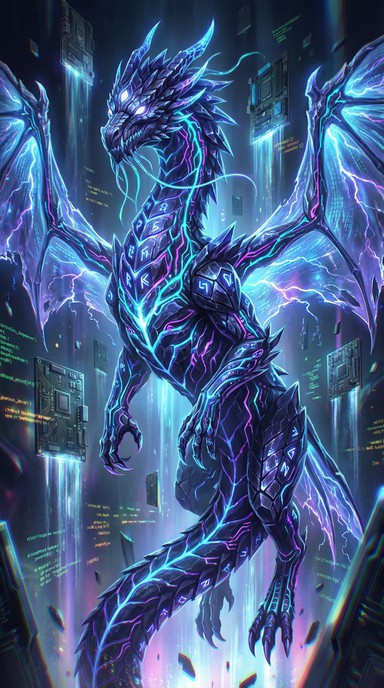 Free Cybernetic Dragon Awakens Image - Dragon, Cybernetic, Futuristic ...