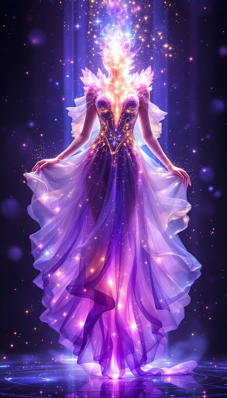 Free Celestial Gown Transformation Image - Fantasy, Gown, Ethereal ...