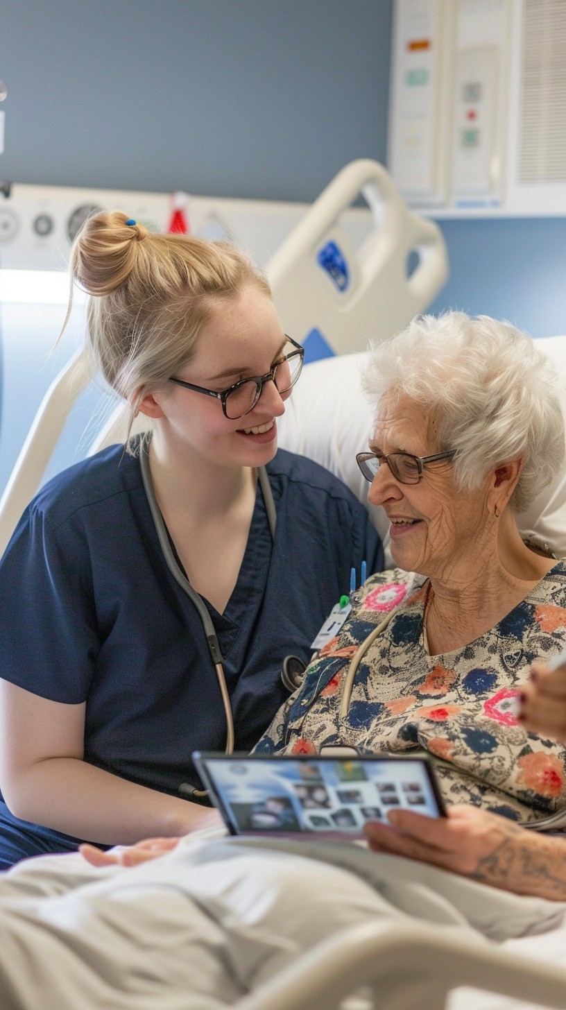 Free Caring Medical Assistance Image - Hospital, Nurse, Elderly ...