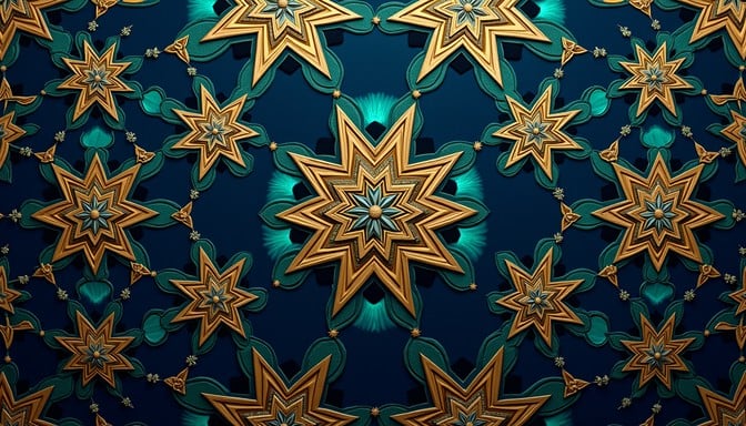 Free Emerald Islamic Pattern Stock Images | StockCake