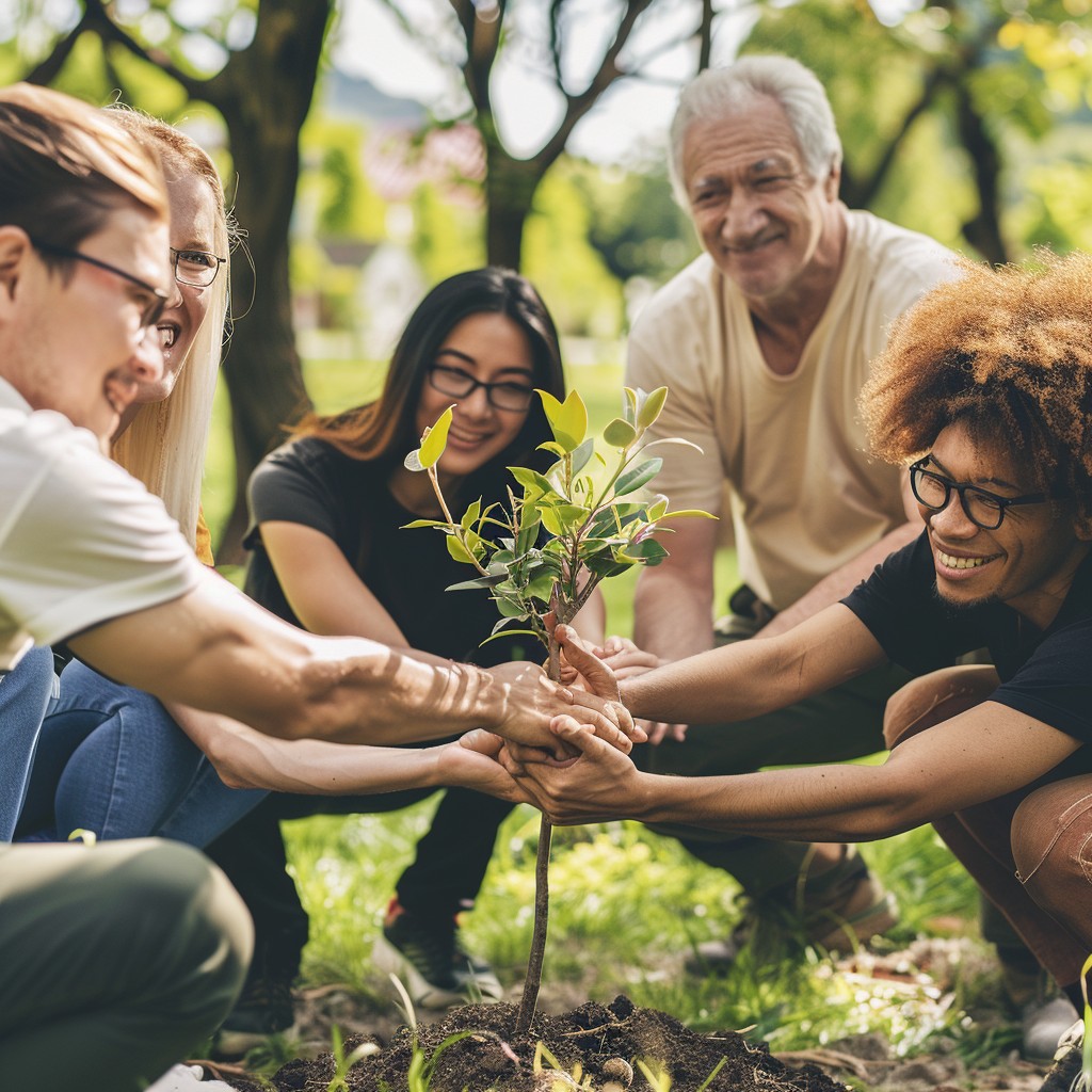 Free Planting Free Planting Together Smiles Image - Planting, Teamwork, Community ...