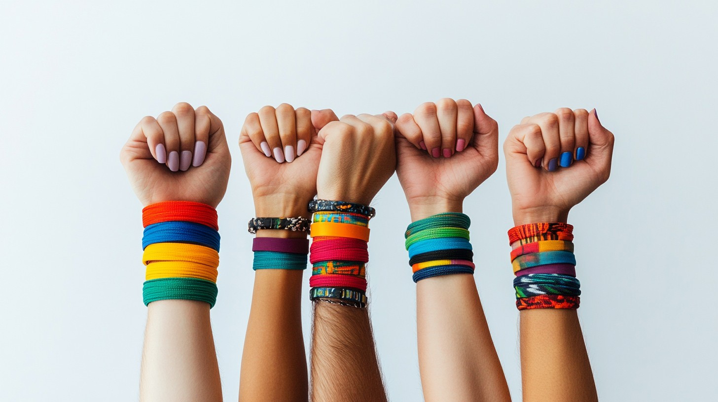 Free Colorful Raised Fists Photo - Fists, Bracelets, Unity | Download ...