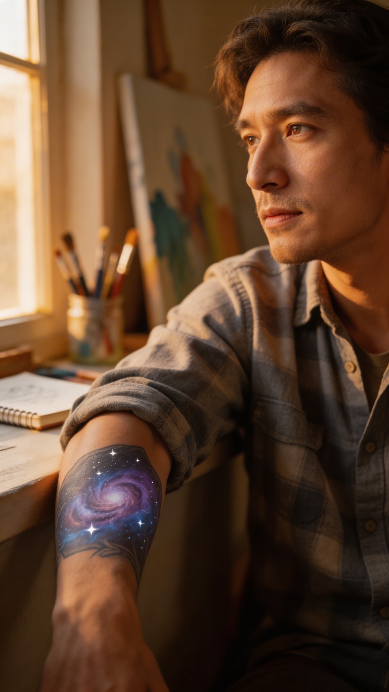 Free Cosmic Ink Story Image - Portrait, Tattoo, Galaxy | Download at ...