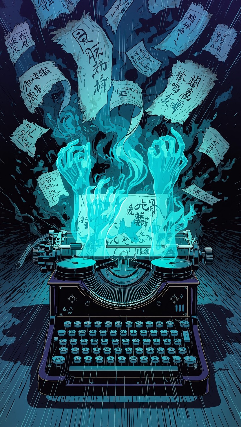 Free Ghostly Typewriter Mystery Photo - Haunted, Typewriter, Ghost ...