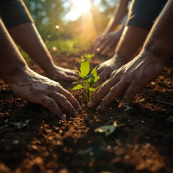 Free Planting Future Together Image - Planting, Forest, Sunset ...