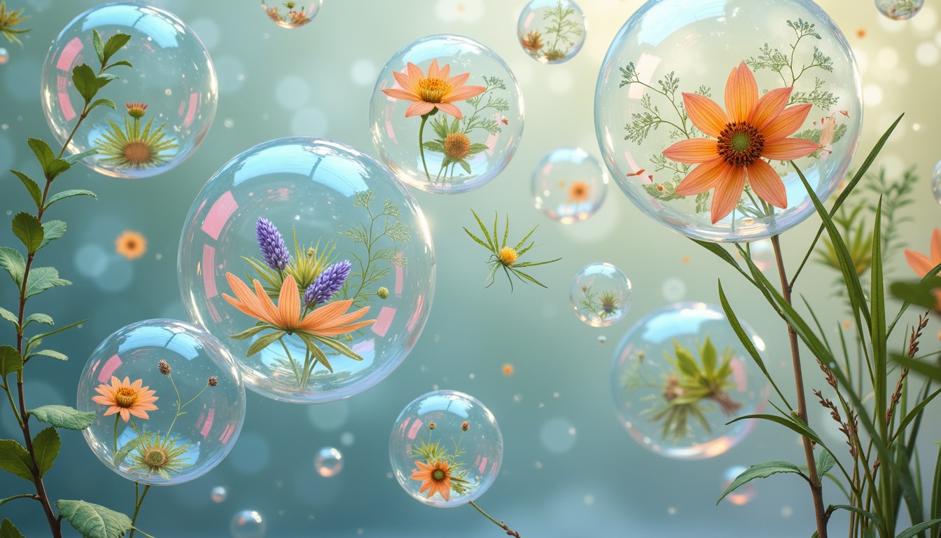 Free Floating Floral Spheres Image - Bubbles, Flowers, Botanical ...