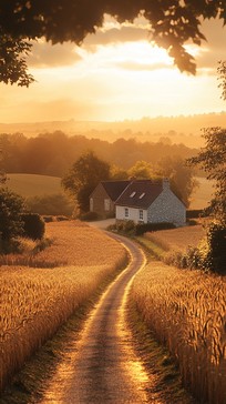 Free Sunset rural path Image - Sunset, Countryside, Road | Download at ...