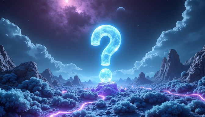 Mystical Question Free Quantum Curiosity Glows Image - Question, Mystery, Cosmic ...