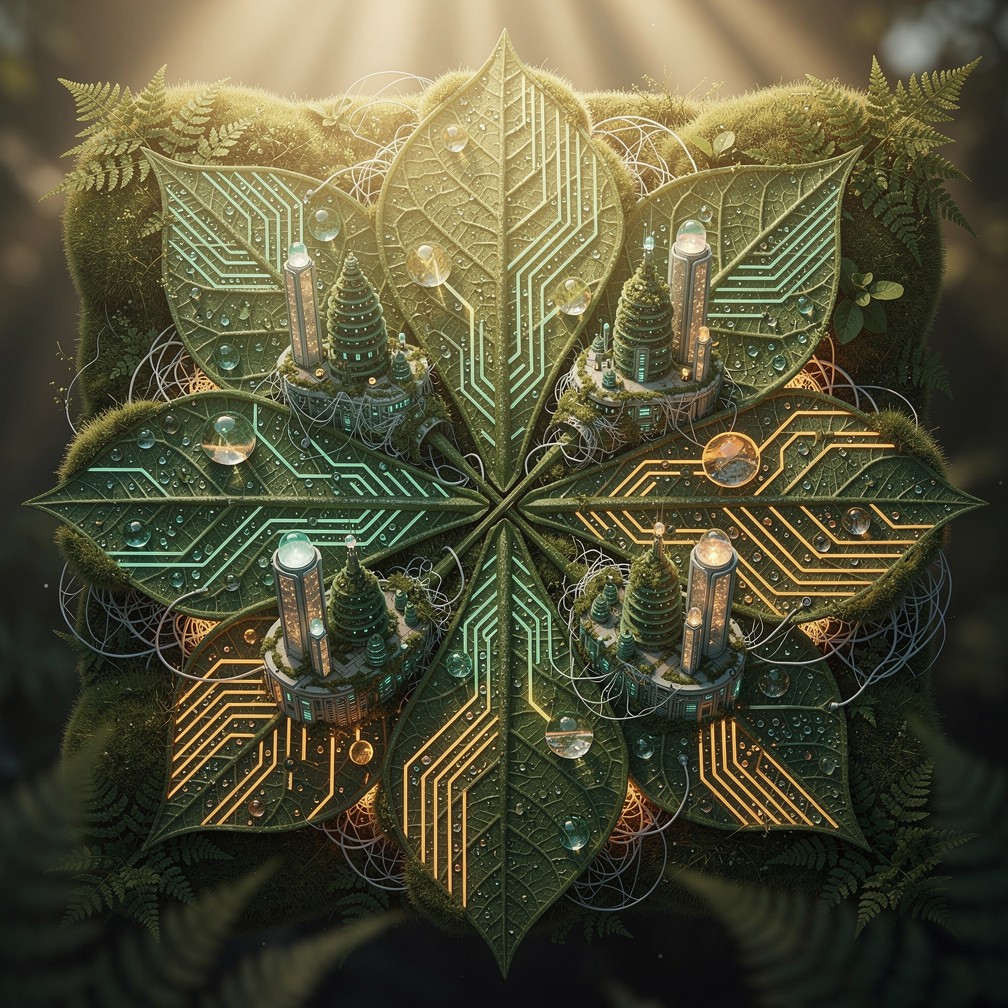 Free Living Leaf Circuitry Image - Solarpunk, Leaf, Circuitry ...