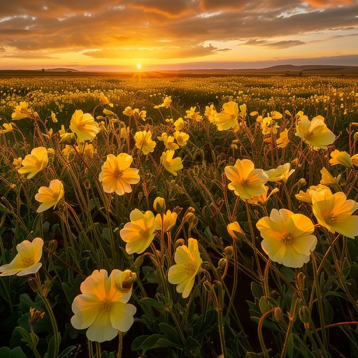 Free Sunset Flower Field Image - Sunset, Flowers, Nature | Download at ...