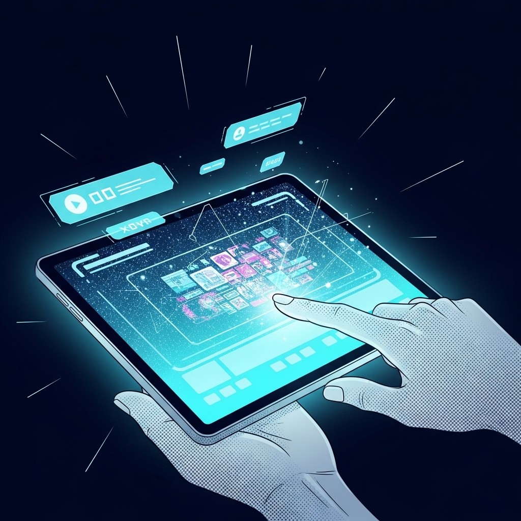 Technology Scatch Free Glowing Tech Touch Image - Cyberpunk, Tablet, Digital | Download ...