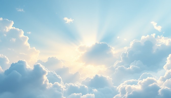 Free Divine Sky Scene Image - Sunbeams, Clouds, Sky | Download at StockCake
