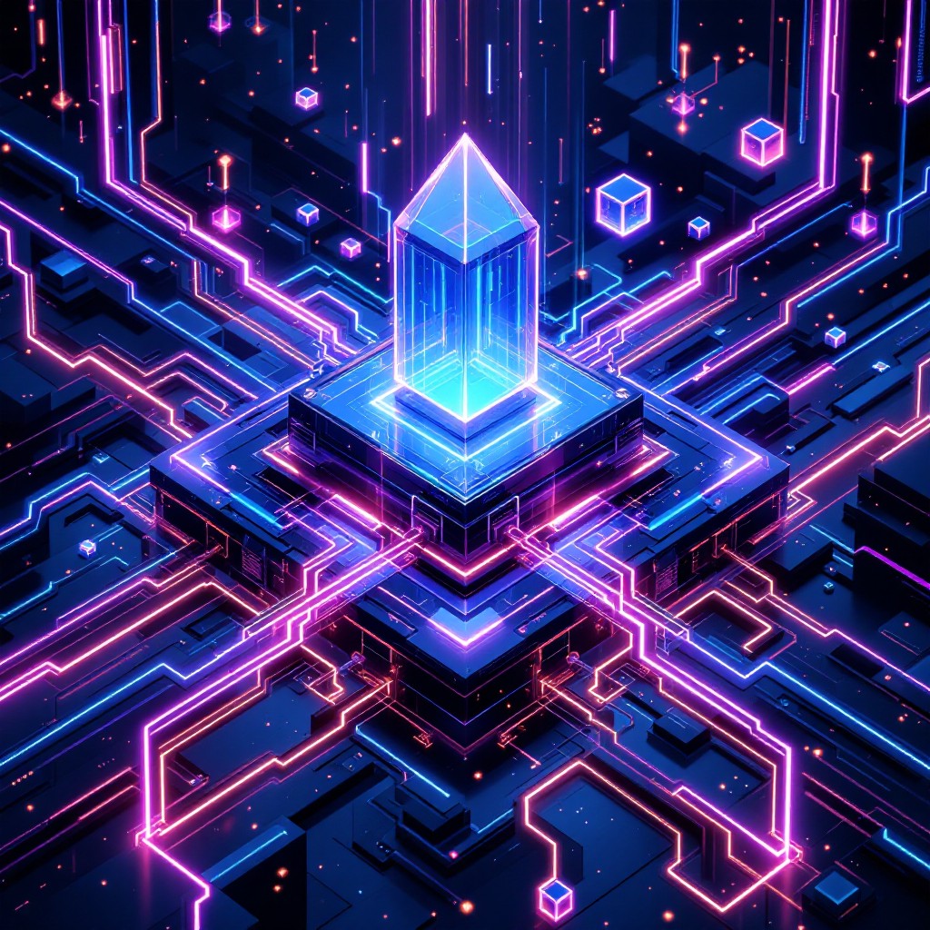 Free Crystal Data Core Image - Cyberpunk, Blockchain, Crystal ...