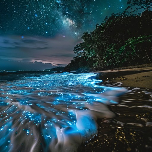 Free Bioluminescent Beach Night Image - Bioluminescence, Beach, Night ...