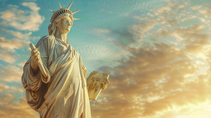Free Iconic Statue Sunset Image - Statue, Liberty, Sunset | Download at ...