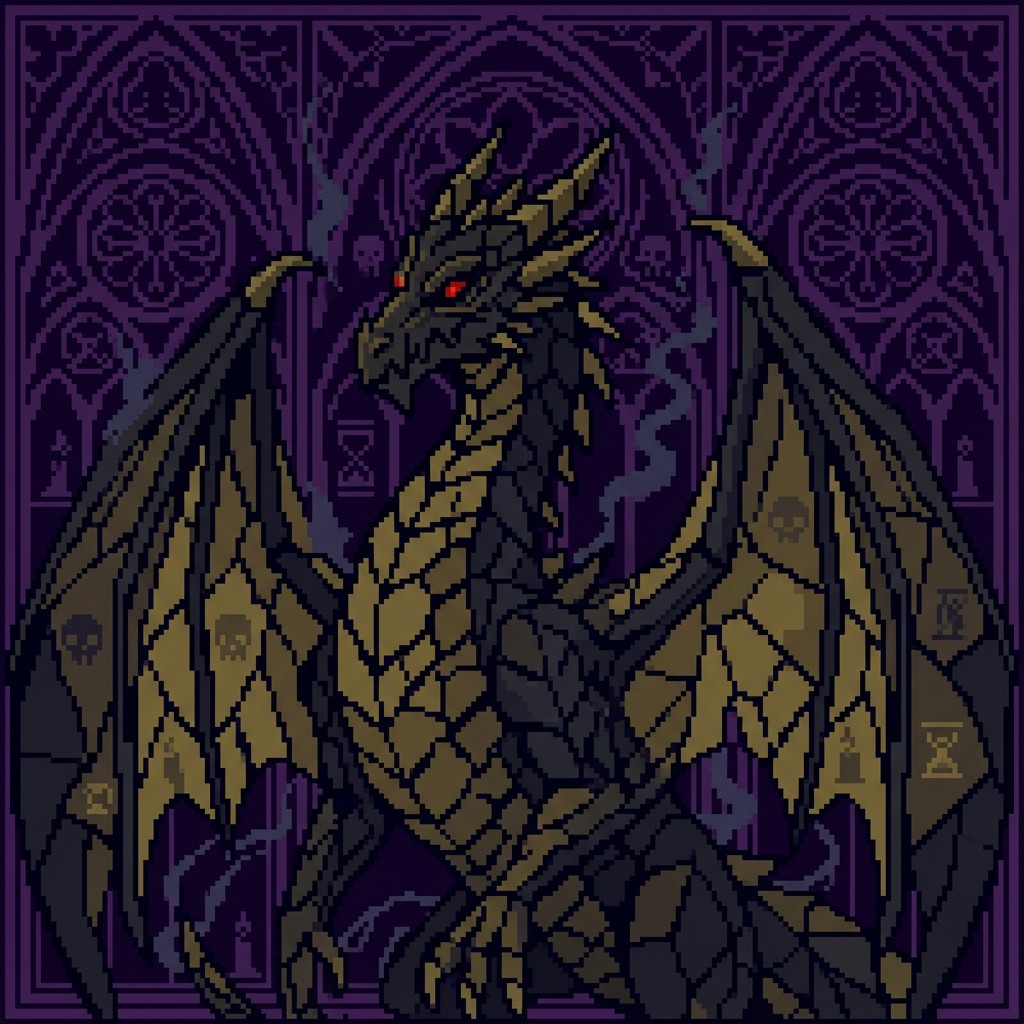 Free Gothic Pixel Dragon Image - Dragon, Gothic, Pixel | Download at ...