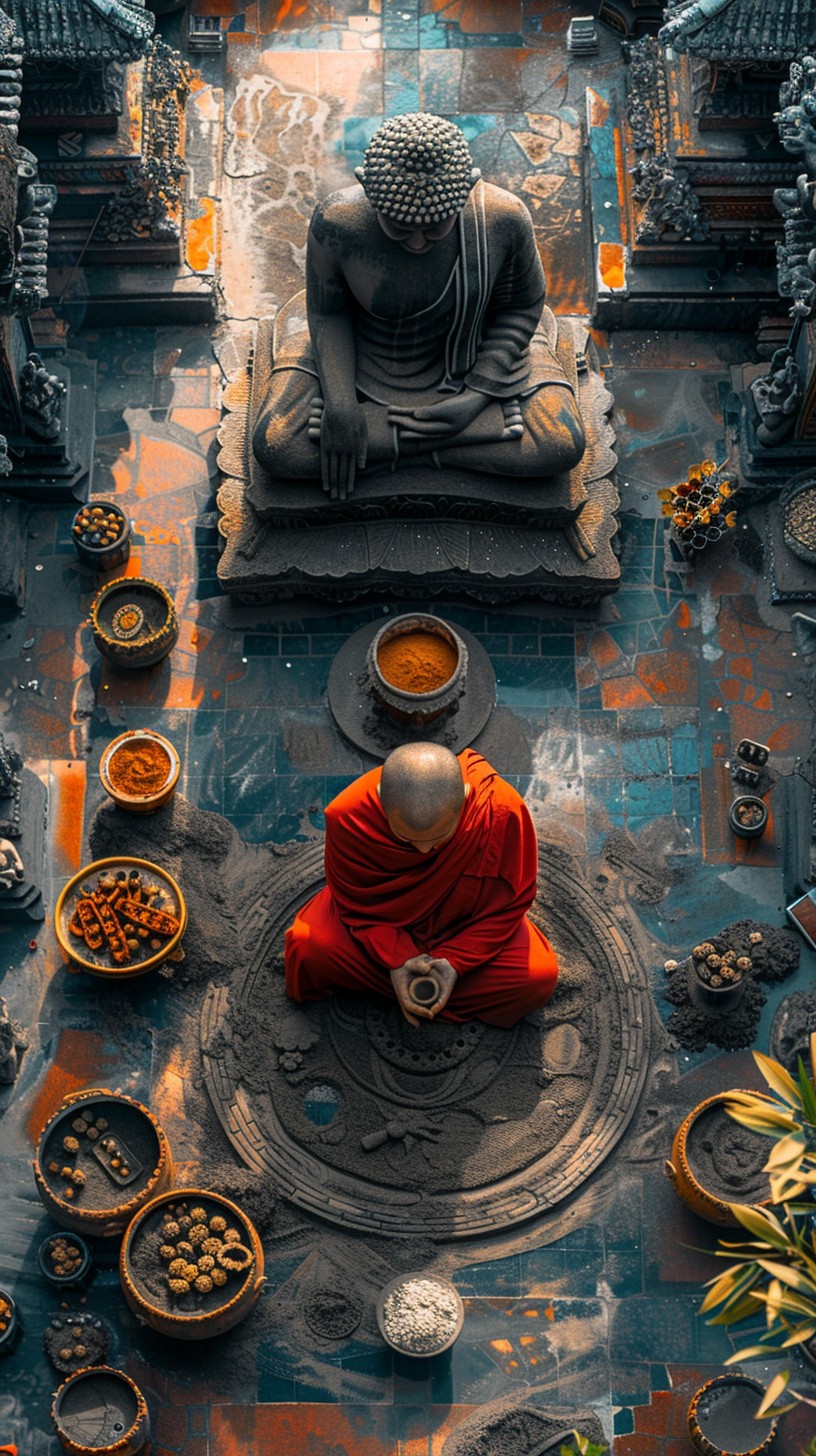 Free Serene Buddhist Ritual Image - Buddhism, Monk, Meditation ...