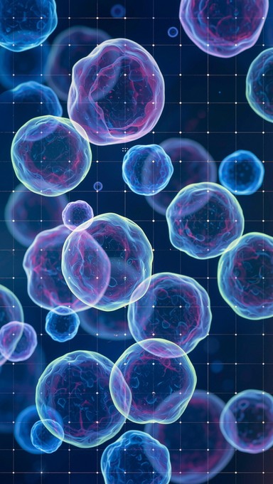 Free Glowing Cellular Structures Image - Cellular, Microscopy ...