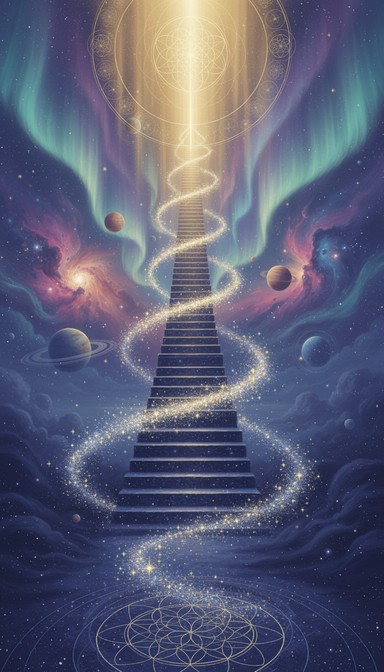 Celestial Ridge Free Celestial Stairway Ascending Image - Stairway, Stairs, Celestial ...