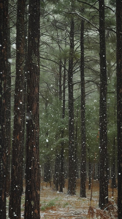 Free Snowy forest tranquility Image - Forest, Snow, Trees | Download at ...