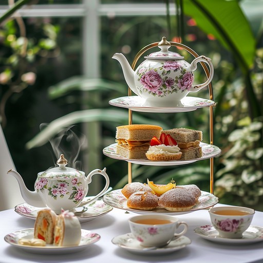 English Tea Setting Free Elegant Tea Time Image - Tea, Elegance, Floral | Download at StockCake