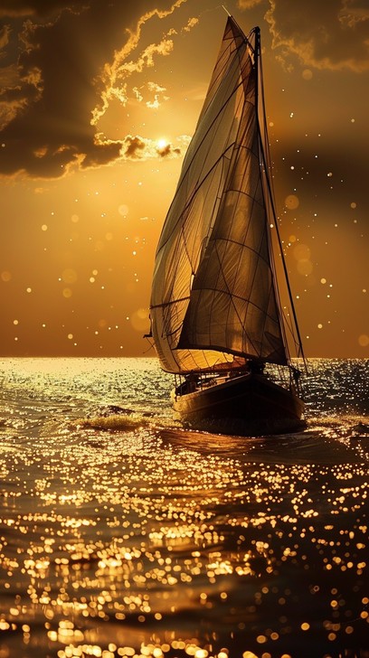 Set Sails Images Free Sunset Sail Silhouette Image - Sunset, Sailboat, Ocean | Download ...