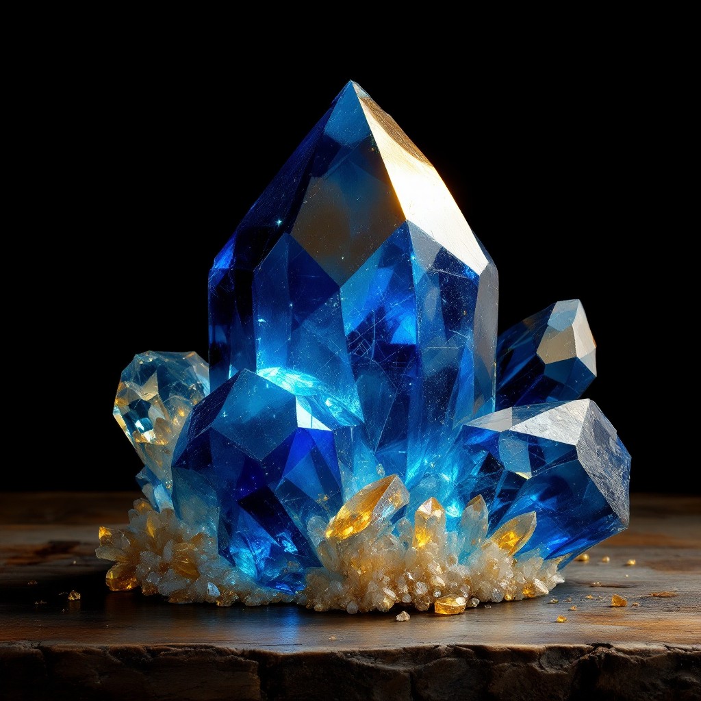 Free Luminous Blue Crystal Image - Crystal, Blue, Mineral | Download at ...