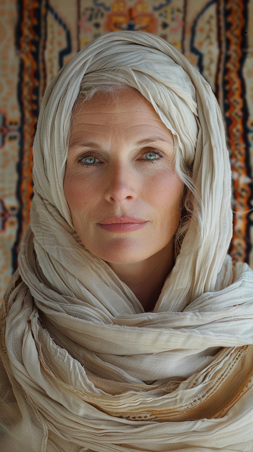 Free Elegant Veiled Woman Photo - Woman, Portrait, Blue | Download at ...