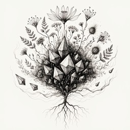 Free Botanical Crystal Metamorphosis Image - Botanical, Tattoo ...