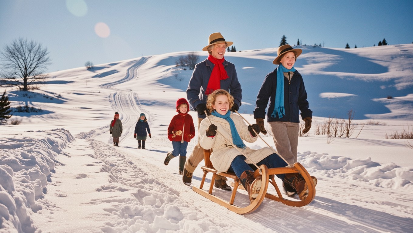 Free Winter sledding adventure Image - Winter, Sledding, Snow ...