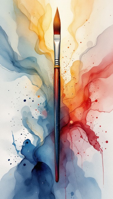 Free Brush Meets Color Image - Watercolor, Paintbrush, Abstract ...