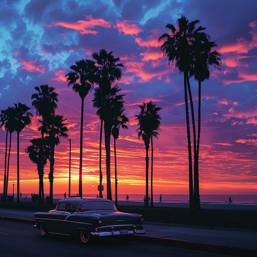 Free Sunset Beach Drive Image - Sunset, Beach, Car | Download at StockCake
