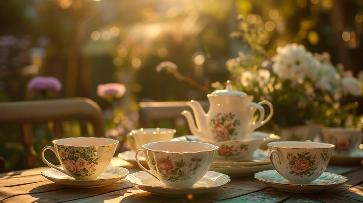 Tea Sunset Free Sunlit Tea Time Image - Cake, Tea, Sunlight | Download at StockCake