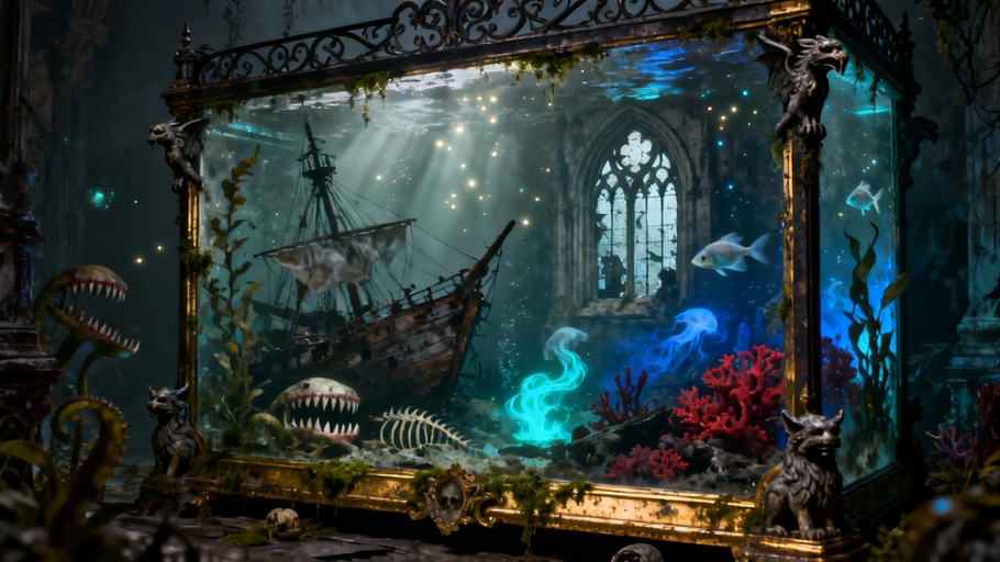 Free Gothic Aquarium Fantasy Photo - Gothic, Aquarium, Victorian ...