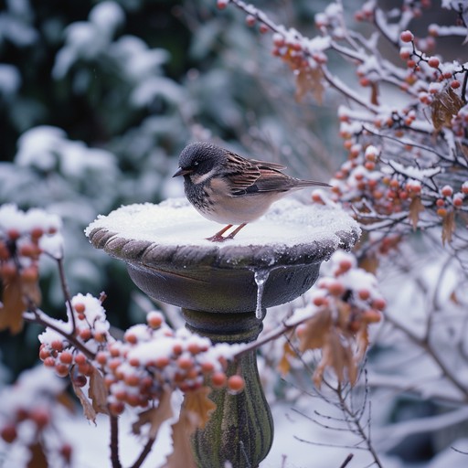 Free Snowy Bird Perch Image - Winter, Bird, Snow | Download at StockCake