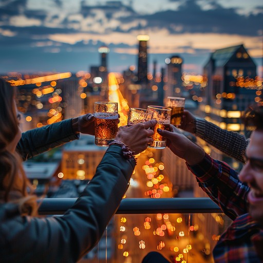 Toasting Event Background Free Rooftop Toast Celebration Image | Download at StockCake