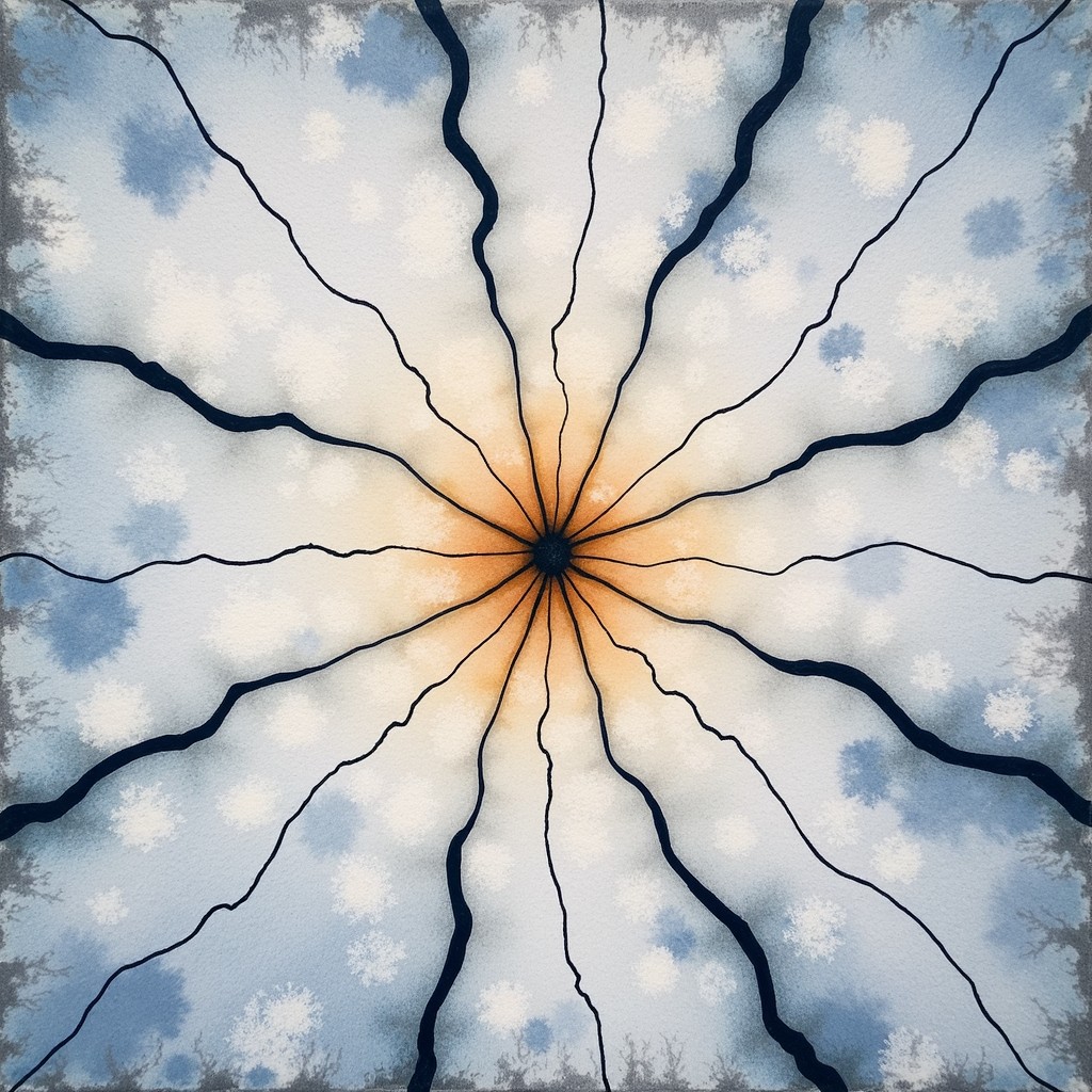 Free Radiant Crack Pattern Image - Watercolor, Cracks, Radial ...