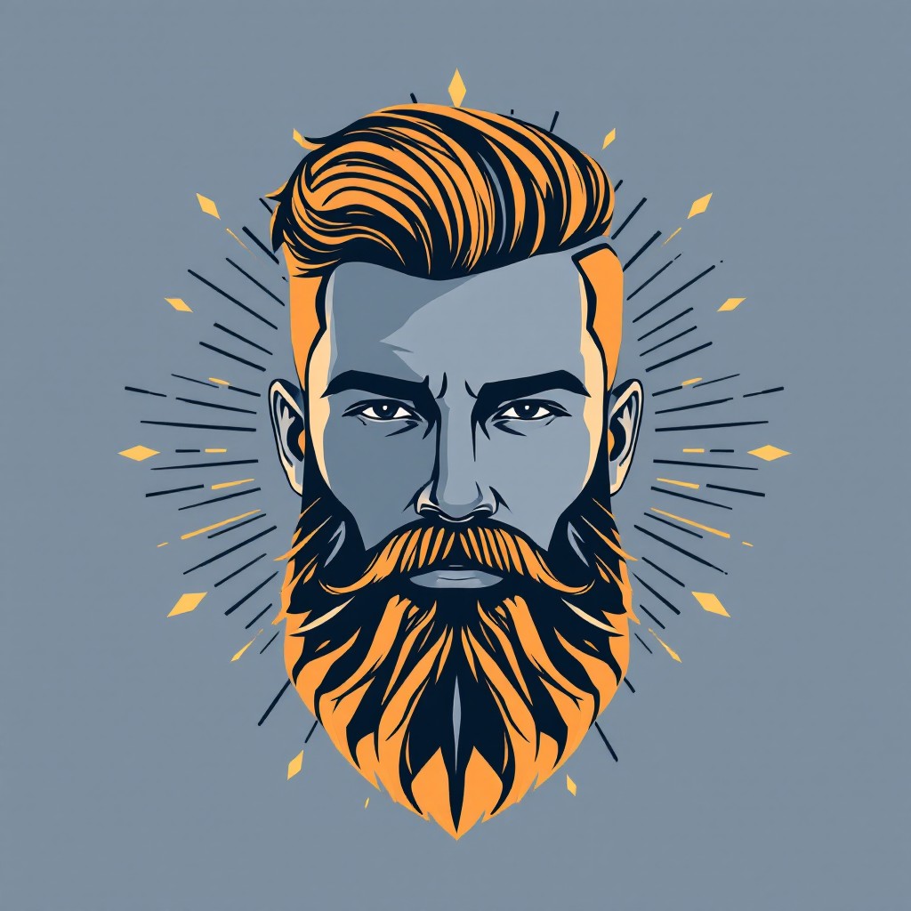 Free Modern Beard Art Photo - Beard, Portrait, Illustration | Download ...