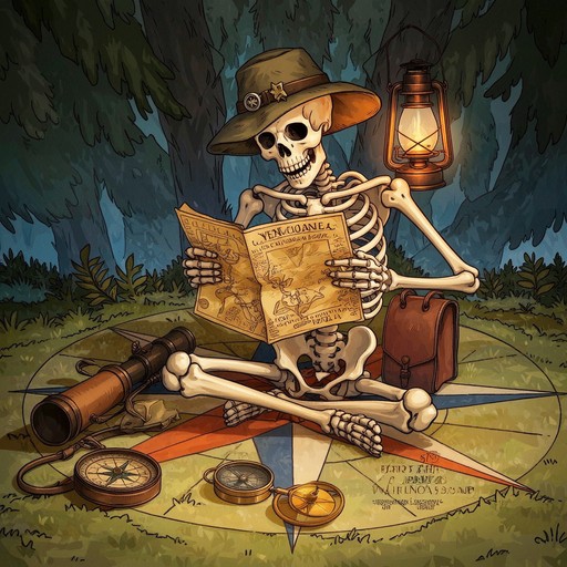 Free Eternal Explorer Mapping Image - Skeleton, Explorer, Cartographer ...
